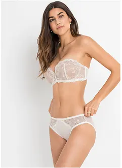 Reggiseno a balconcino senza spalline con ferretto, bonprix