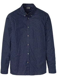 Camicia a maniche lunghe slim fit in puro cotone, bonprix