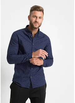 Camicia a maniche lunghe slim fit in puro cotone, bonprix