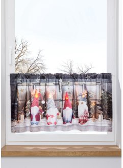 Tenda a vetro LED con stampa natalizia, bpc living bonprix collection