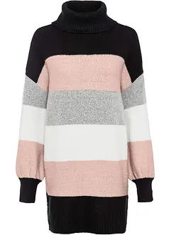 Maglione lungo a fasce, bonprix
