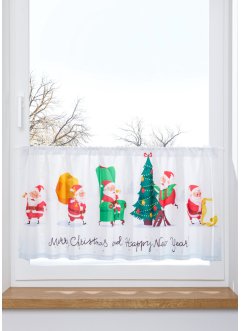Tenda a vetro filtrante con stampa natalizia, bpc living bonprix collection