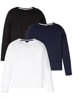 Maglia a maniche lunghe (pacco da 3), bonprix