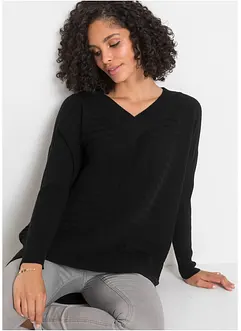 Maglione oversize a coste, bonprix