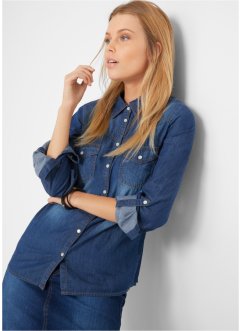 Donna Taglia: Xs/S Miinto Donna Abbigliamento Camicie Camicie denim ‘Eilish’ denim shirt Blu 