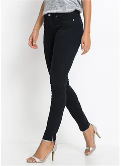 Jeans skinny cropped, a vita media, bonprix