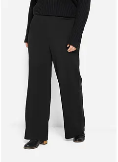 Pantaloni a palazzo in punto di Roma con elastico in vita, bonprix