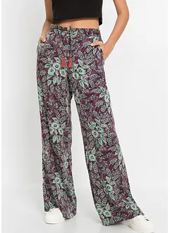 Pantaloni a palazzo in viscosa fluente, bonprix