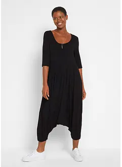 Tuta con pantaloni alla turca in viscosa, bonprix