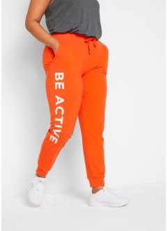 Pantaloni da jogging in cotone con stampa, loose fit, bpc bonprix collection
