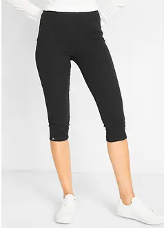 Leggings capri in interlock di cotone, bonprix