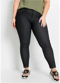 Leggings effetto jeans con cerniere, bonprix