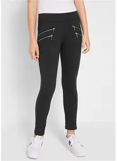 Pantaloni elasticizzati con cerniere laterali, bonprix