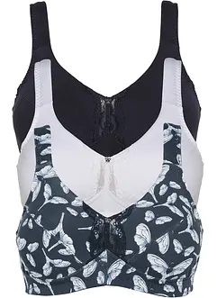 Reggiseno senza ferretto con cotone biologico (pacco da 3), bonprix