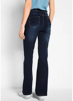 Jeans modellanti bootcut, vita media, bonprix