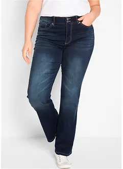 Jeans modellanti bootcut, a vita media, bonprix