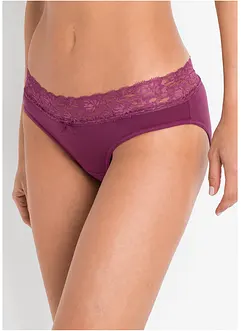 Slip con pizzo (pacco da 5), bonprix