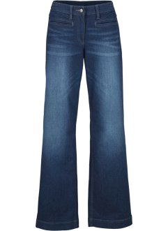 Jeans larghi in cotone con cinta comoda, bpc bonprix collection