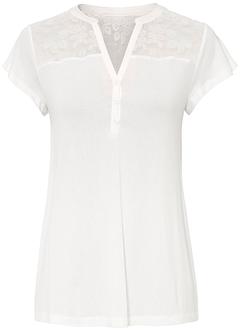 Maglia serafino con pizzo in viscosa sostenibile, BODYFLIRT
