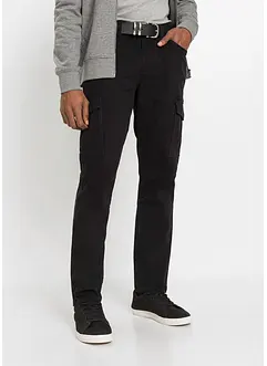 Pantaloni cargo elasticizzati slim fit straight, bonprix