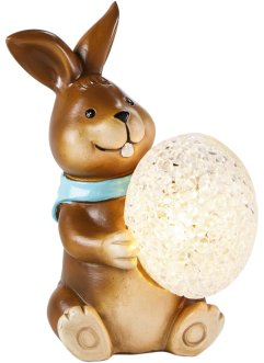 Statuetta decorativa LED coniglio con uovo, bpc living bonprix collection