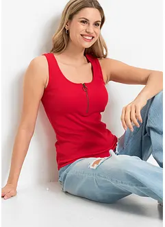 Top a costine in puro cotone, bonprix