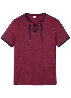T-shirt con stringatura in cotone biologico, bonprix