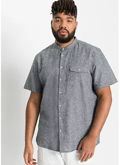 Camicia in misto lino a maniche corte, bonprix