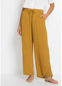 Pantaloni a palazzo in viscosa fluente, bonprix
