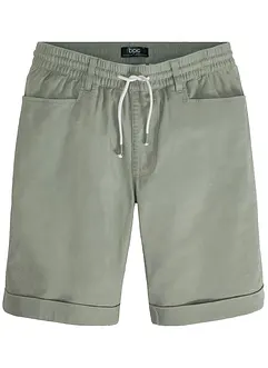 Bermuda con elastico in vita in misto lino, regular fit, bonprix
