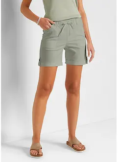 Bermuda in cotone con elastico in vita, bonprix