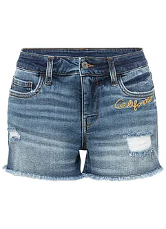 Shorts di jeans con ricamo, bonprix