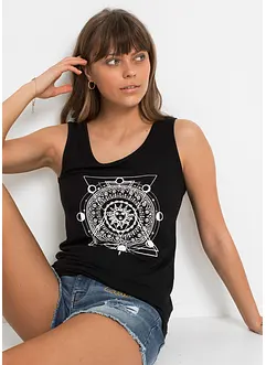 Top con stampa, bonprix