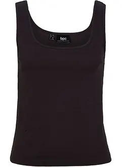 Top a coste in puro cotone, bonprix