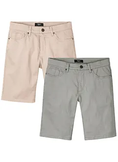 Bermuda elasticizzati, regular fit (pacco da 2), bonprix