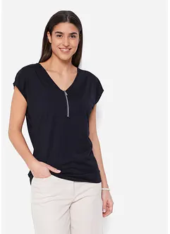 T-shirt con cerniera, bonprix