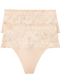 Perizoma con effetto modellante medio (pacco da 2), bonprix