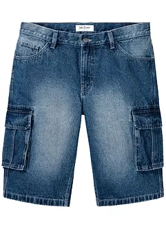 Bermuda cargo lunghi in jeans, relaxed fit, bonprix
