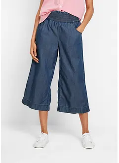 Pantaloni culotte larghi con cinta comoda in Lyocell, bonprix