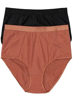 Slip a vita alta (pacco da 2), bonprix