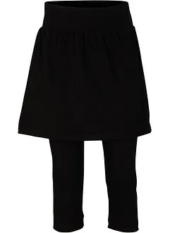 Leggings capri con gonna in misto cotone elasticizzato, bonprix