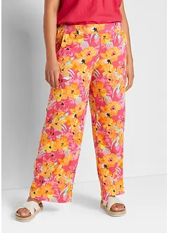 Pantaloni a palazzo in jersey di misto viscosa morbido, bonprix