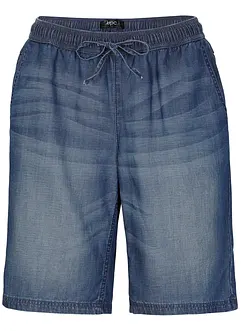 Bermuda in denim leggero di misto lino, bonprix
