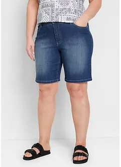 Bermuda in jeans, vita media, bonprix