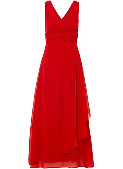 Abito in chiffon con arricciature, bonprix