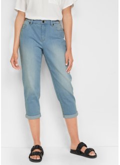 Jeans capri elasticizzati comfort con effetto modellante Blu Bonprix Donna Abbigliamento Intimo Intimo modellante 