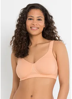Reggiseno t-shirt senza ferretto con cotone (pacco da 2), bonprix