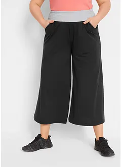 Pantaloni culotte in maglina al polpaccio, bonprix