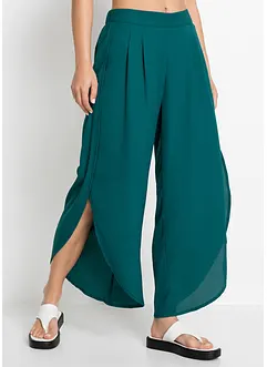 Pantaloni a palazzo con spacchi, bonprix