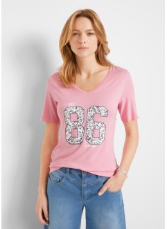 sconto 86% NoName T-shirt MODA DONNA Camicie & T-shirt Oversize Rosa/Bianco L 